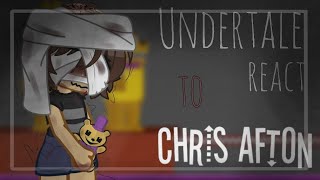 🇬🇧🇷🇺 Undertale react to Afton Family Chris Afton Gacha Diamond [upl. by Ahsatin]