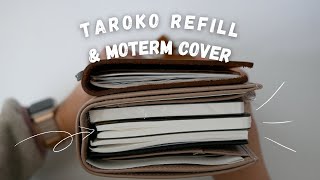 Traveler’s Notebook  Taroko Shop Journal Refill amp Moterm Journal  Leather Journal  Tomoe River [upl. by Noreg]