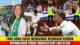 DIPERMALUKAN DI GBK Kebrut4lan Suporter Arab Saudi  Momen Diks Melihat Pertandingan Timnas [upl. by Ayote]