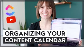 How to Create an Editorial Calendar Using ClickUp YouTube Workflow Example [upl. by Ayamahs110]