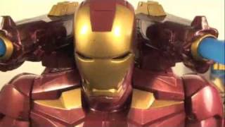 Iron Man 2 RC Walking Iron Man Movie Toy Review [upl. by Gunilla]