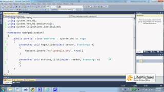 ASPNET RequestSaveAs Method [upl. by Chassin475]