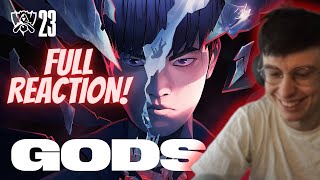 Caedrel Reacts GODS ft NewJeans 뉴진스 Official Music Video Worlds 2023 Anthem League of Legends [upl. by Nonnah922]