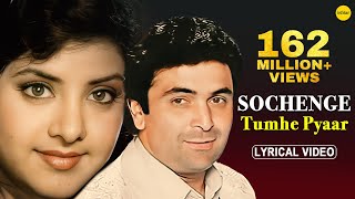 Sochenge Tumhe Pyar Lyrical  Deewana  RishiKapoor Divya Bharti  90s Best Song [upl. by Akcemat]