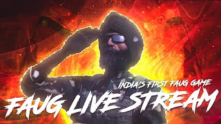 Indias 1st FAUG Game Live Stream  FAUG Gameplay  FAUG Game Live  FAUG Mobile Live  FAUG Live [upl. by Jahdai]