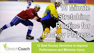 Hockey Stretches Best Hockey Stretching Routine Flexibility Program for Hockey Players [upl. by Ayama]