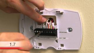 Honeywell RTH6580WF Wi Fi Tstat Extra Wire Installation Video [upl. by Adnarym]