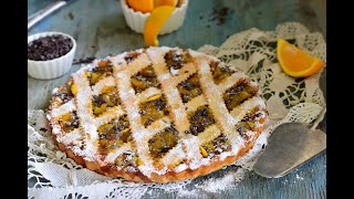 CROSTATA DI MARMELLATA DI ARANCIA E CIOCCOLATO🍊 [upl. by Lotsirhc290]