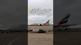 ☝️🤓”only a pushback tug can pushback a plane”  aviation plane avgeeks [upl. by Yekciv433]