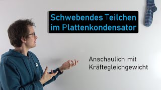 Schwebendes Teilchen im Plattenkondensator  Physik Oberstufe [upl. by Monica]