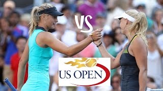 Wozniacki vs Sharapova  2010 US Open Highlights [upl. by Enywad708]