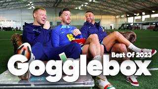 HILARIOUS Grealish Ramsdale amp Walker Look Back The Best Moments Of 2023  Gogglebox  England [upl. by Ikkin260]