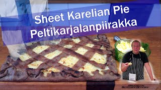 Finnish Karelian Pie Sheet  Peltikarjalanpiirakka [upl. by Aitnauq373]