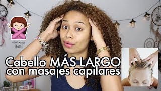 hacer CRECER EL CABELLO con masajes capilares  ¿Cómo hacerlos 🌴 [upl. by Aniuqal]