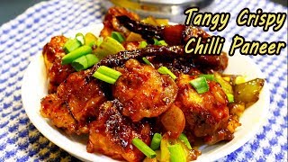 Crispy Reasturant style Chilli Paneer  Easy Chilli Paneer Recipe  MadhurasRecipe  Ep  638 [upl. by Hgiel]