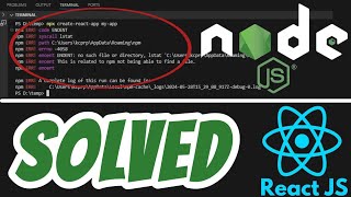 npm ERR enoent  no such file or directory lstat C\Users\AppData\Roaming\npm SOLVED React JS [upl. by Beaner]
