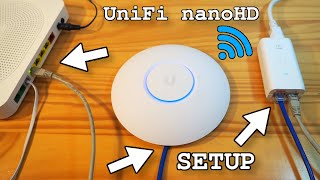 UniFi nanoHD Access Point • Unboxing installation configuration and test [upl. by Zul]