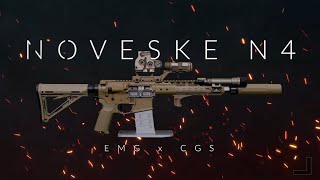 NOVESKE N4 GBBR  EMG X CGS  In Depth Review Airsoft [upl. by Rilda]