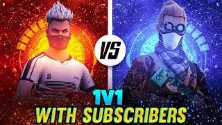 1vs1 With Subscribers  Free Fire Live Telugu  freefire fflivetelugu [upl. by Derfnam]