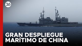 Taiwán denunció que China está llevando a cabo un gran despliegue marítimo  26Global [upl. by Aisayn945]