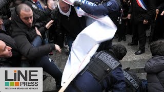 Des élus contre les prières de rue  ClichylaGarenne 92  France 10 novembre 2017 [upl. by Eniamor]