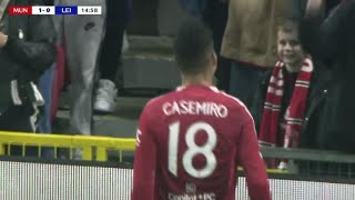 Casemiro Goal Manchester United vs Leicester City 10 Goals and Extended Highlights [upl. by Medina]