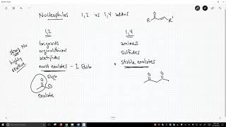 nucleophiles that do 12 or 14additions [upl. by Ayota]