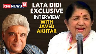 Lata Mangeshkar Interview with Javed Akhtar  Lata Mangeshkar Latest News  CNN News18 Live [upl. by Lyndsey]