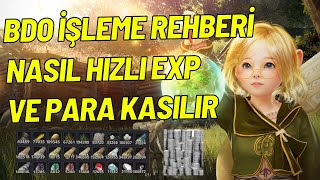 BDO İŞLEME REHBERİ NASIL HIZLI EXP VE PARA KASILIR TÜM TAKTİKLERİYLE 🔨 1 [upl. by Billen170]