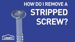 How Do I Remove A Stripped Screw  DIY Basics [upl. by Nnaaihtnyc111]