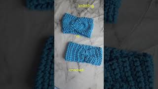 Knitting vs crochet crochet knittting [upl. by Schechinger]