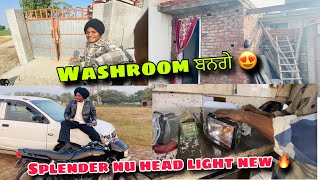 Splender nu head light new 🔥Washroom ਬਨਗੇ [upl. by Sclater]