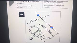 OCTA Route 91 Laguna Hills Construction Detour Map [upl. by Man]