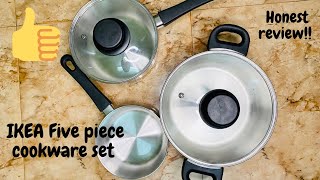 IKEA 5 piece cookware set review 🌸 IKEA ANNONS pan putting together 🌸 Nirmala’s kitchen [upl. by Enomyar]