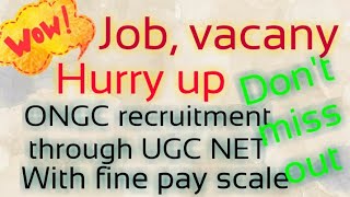 Complete detail of ONGC recruitment through UGC NET [upl. by Leahcin951]