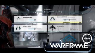 Warframe Mobile  The Archwing  Use the Foundry to build the Odonata Archwing [upl. by Koa729]