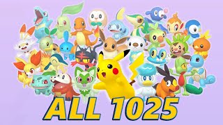 ALL 1025 Pokemon Forms and Cries the National Pokedex [upl. by Erbas]