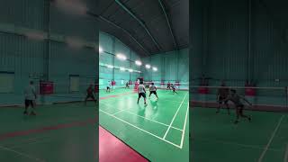 Badminton Battle  Aswyn  Naveen vs Sarathi  Bhuvanesh [upl. by Jet268]