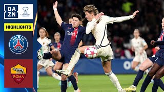 HIGHLIGHTS  Paris SaintGermain vs Roma UEFA Womens Champions League 202324 Matchday 3 [upl. by Noivaz768]