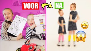 ONZE EIGEN KLEDING ONTWERPEN Jurkjes Shirts en Shorts ♥DeZoeteZusjes♥ [upl. by Anahsahs]