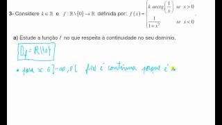 Continuidade num Intervalo  função por ramos [upl. by Lavina]