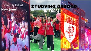 STUDYING ABROAD in KOREA uni festivals kpop artists studying for finals last trips in Korea [upl. by Sayer837]