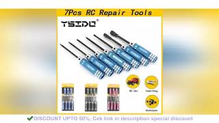 ✔️YSIDO 7Pcs 15 20 25mm Hex Screwdriver Tools Nut Wrench Kit for Wltoys Traxxas Axial RC Helicopt [upl. by Hayn407]