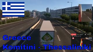 Euro Truck Simulator 2 Greece Komotini  Thessaloniki Promods 272 gameplay [upl. by Ydwor]