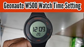 How To Setting Time and Date on a Geonaute W500 Digital Watch  Watch Repair Channel [upl. by Caddric73]