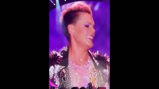 Alanis Morrisette appears during Pinks performance of Alaniss classic You Outta Know [upl. by Nottus758]