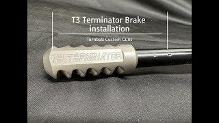 Threading your rifle barrel T3 Terminator installation [upl. by Linkoski830]