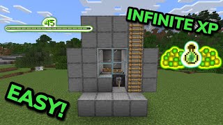 BEST SIMPLE 121 XP FARM TUTORIAL in Minecraft Bedrock MCPEXboxPSSwitchPC [upl. by Odlo]