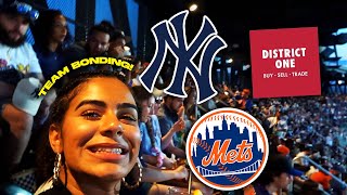 District One NY Goes to the Subway Series Yankees vs Mets [upl. by Yelrihs]