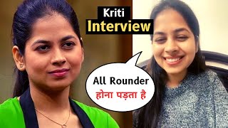 Masterchef India Season 8 Kriti Dhiman Exclusive Interview [upl. by Vidovik]